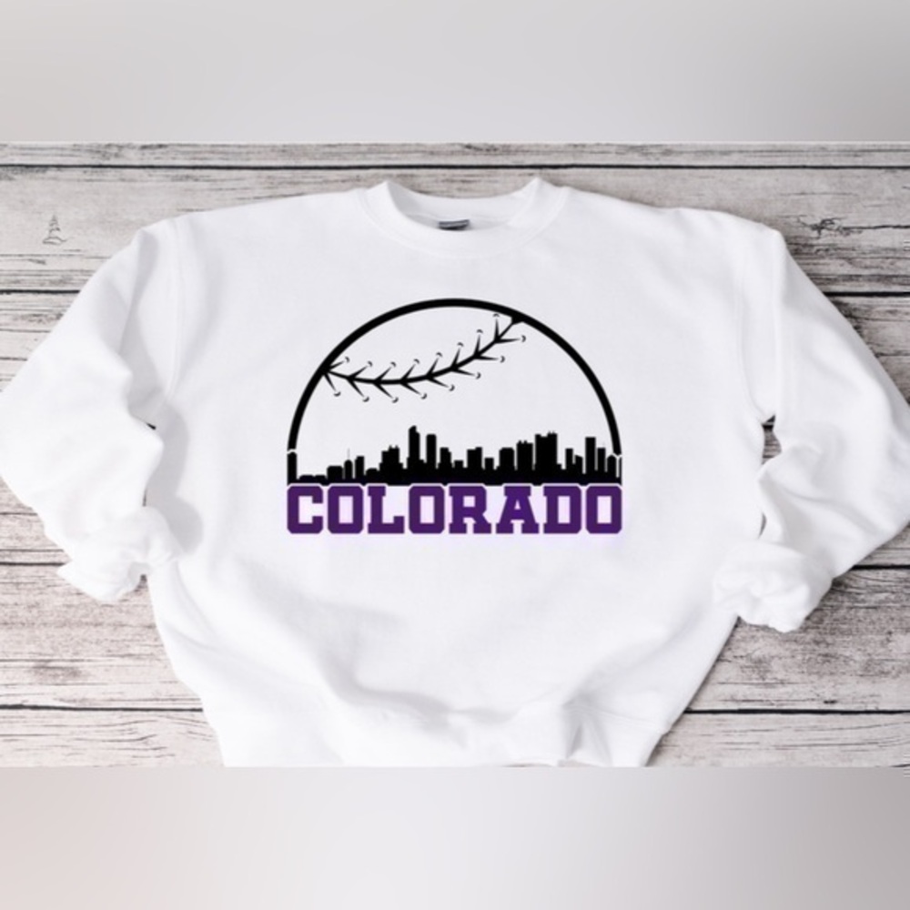 Colorado Rockies Skyline Crewneck